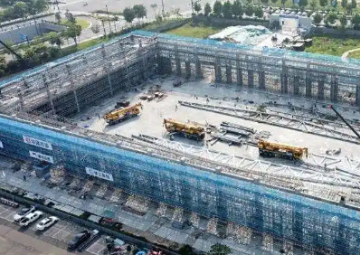 海州灣文旅綜合體主體結(jié)構(gòu)完工 防墜器安全保障項目推進(jìn)